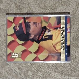 Ernie Irvan racing card in protective cover